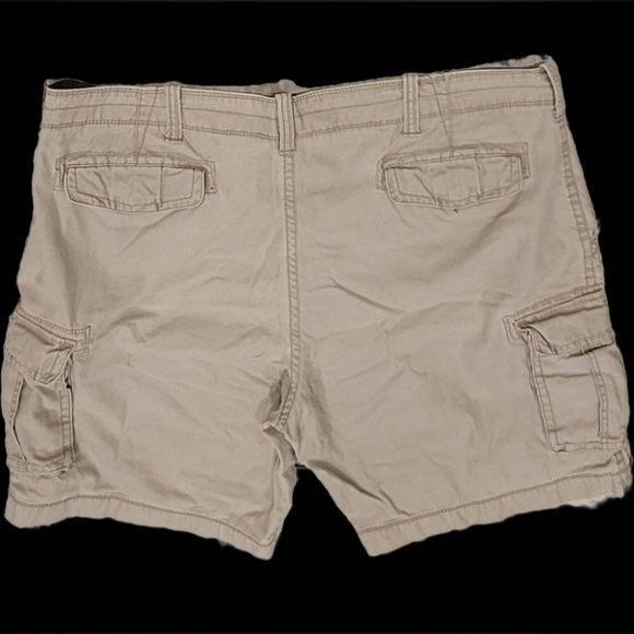 Arizona Jean Co Men's Tan Flat Front 6 Pocket Big & Tall Cargo Shorts 46x10 - Picture 2 of 8